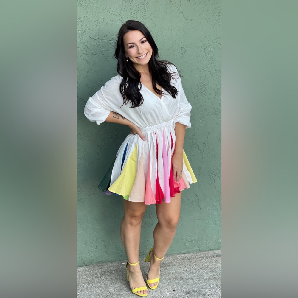 Vici Rainbow Mini Dress
